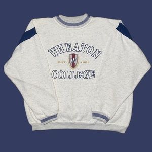 Vintage Wheaton College Crewneck Sweatshirt